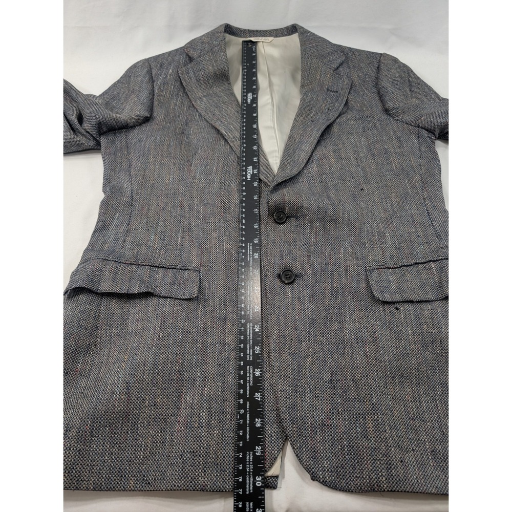 Vintage Polo University Blazer Sports Jacket USA Made Burlap Confetti 40R 42" - Picture 8 of 12